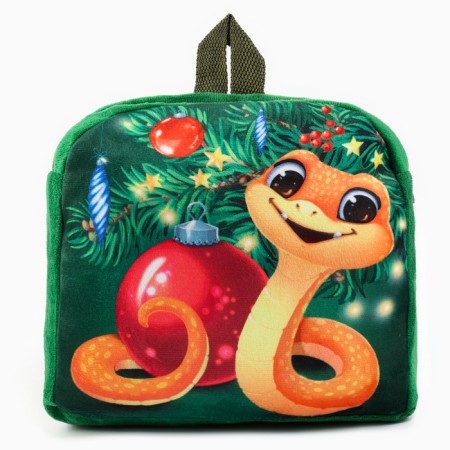 New Year's Baby backpack "The Christmas tree at the Christmas tree", 24x24 cm, for the New Year-1