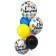 Bouquet of balls "On Birthday", foil, latex set 7 pcs.