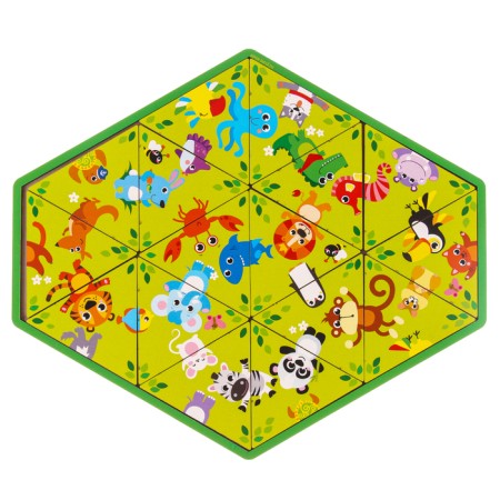 Головоломка «Животные зоопарка», пасьянс-1