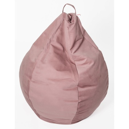 Mear-bag “Pear” is small, diameter 70 cm, height 90 cm, dusty rose, velor-2