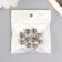 Suspension decorative for creativity glass "ball - pebbles" gray d = 1.6 cm set 10 pcs