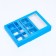 Box for 9 sweets with a shell, blue, 13.7 x 13.7 x 3.5 cm