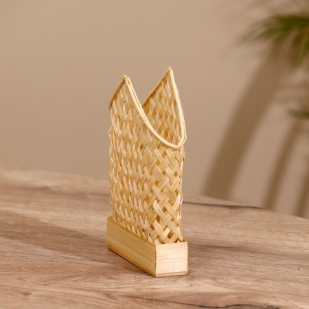 Woven napkin, from bamboo 11x5x14 cm-2