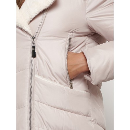 Coat insulated winter female, size 50, beige color-18