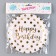 Paper plate "Happy Birthday", peas, set 6 pcs., Color gold