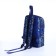 Baby backpack on lightning, 2 external pockets, blue color