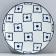 Ceramic plate "Morocco", 22.5 cm, white color