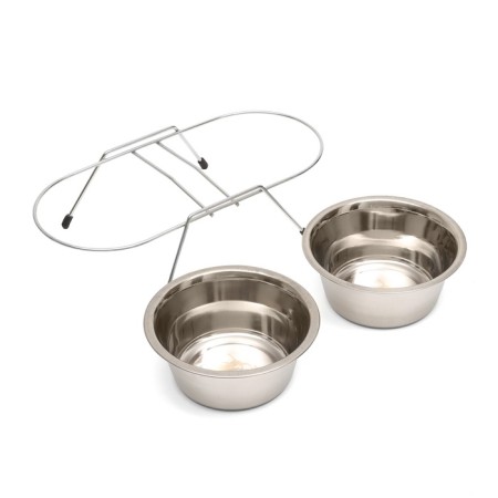 A set of 2 bowls on a stand, 2 x 800 ml-7