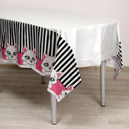 The single tablecloth "kitten", 137 × 180 cm-1