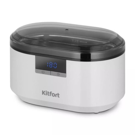 Ultrasonic sink KitFort KT-6436, 50 W, 0.5 l, white-black