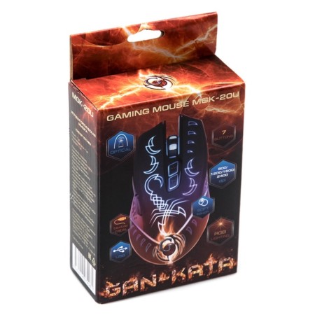 Dialog Gan-Kata MGK-20U mouse, game, wired, backlight, 2400 dpi, black-6