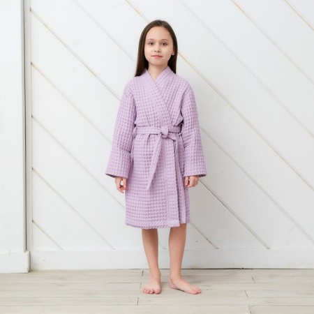 Waffel Baby Broke I "BOHO" size 34 (122-128 cm) lilac color, 100% cotton 290 g/m2-1