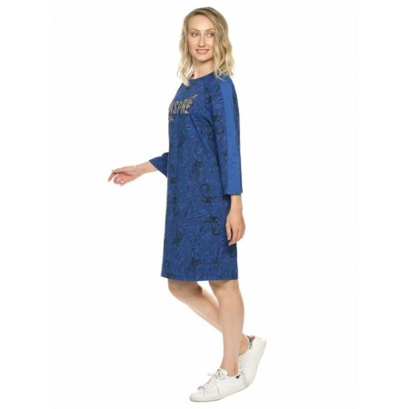 Female dress, size XS, dark blue color-1