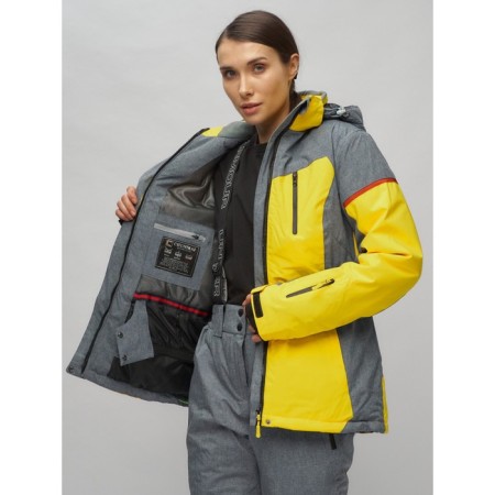 Ski suit female, size 42, yellow color-3