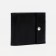 Women's wallet on the button, black color