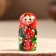 Matryoshka 3 puppet "Katya" berries, 11cm, manual painting.