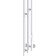 Electric towel Indigo Sky, 1500x170 mm, timer, right, white