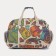 Road bag on lightning, 2 external pockets, a long belt, beige color/orange
