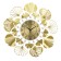Watching clock, series: openwork, "Varavi", smooth move, 60 x 60 cm, d-22 cm,
