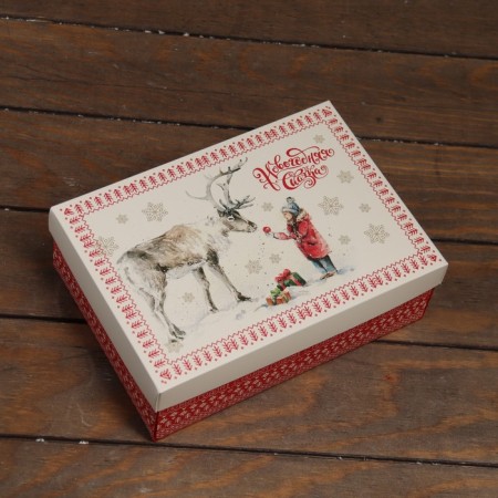 The box is folding, the lid is "New Year's fairy tale" 24 x 17 x 8 cm-1