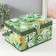 Casket for needlework "Summer flowers on green" 19x26x14.5 cm