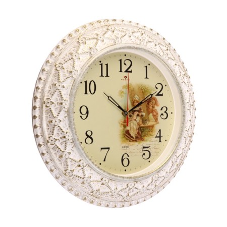 Watching clock, interior "curiosity", silent, d-38 cm-4