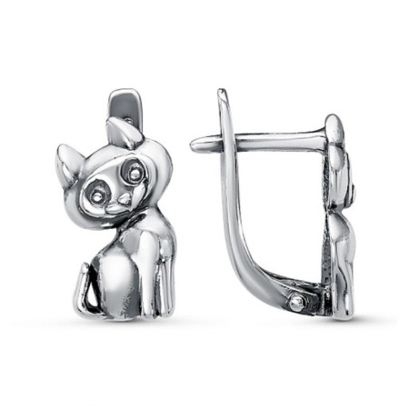 Children's "Cat" earrings, echoing with oxidation