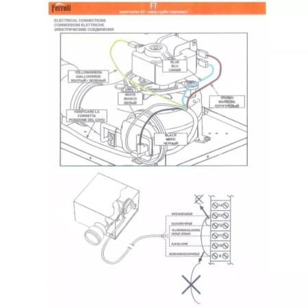 Ferroli 020000x0 turbine, universal, for PEGASUS boilers, pegasus t/tp/d/d k-4