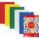 Foamiran color self -adhesive, A4, 1 mm, Devente, 5 sheets x 5 colors
