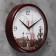 Wall clock, series: city, "Paris", d = 23 cm, burgundy rim