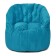 Chelsea chair, size 85x85 cm, velor fabric, blue color