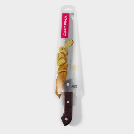 Knock for bread ecology, blade 20 cm, brown color-5