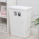 Besnaya basket with a lid "loft", 50 l, white color