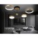 LED ceiling LED with Ambrella Light, Linetech, FL5153, 4200LUM, 3000-6400K, Black, gold, gold