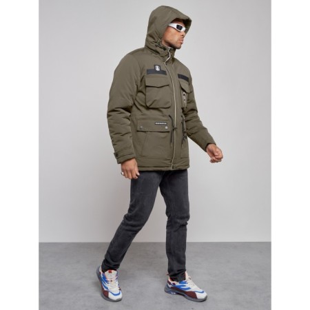 Male Winter jacket, size 56, khaki color-6