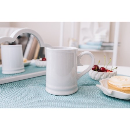 Mug Beer Ceramic Dolyana, 300 ml, 12 × 8 × 10.3 cm, white color-6