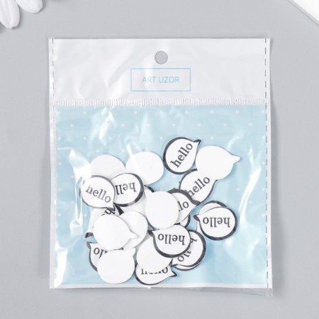 Decor tree for creativity "Rasking - Hello" set 25 pcs 1.5x2 cm-3
