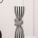 Click for one candle "Knot", white-black color 39 x 10.5 x 10.5 cm