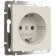 Rosette W1171162 with grounding and curtains, Aivori matte