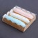 Box for cookies, craft, 12 x 12 x 3 cm
