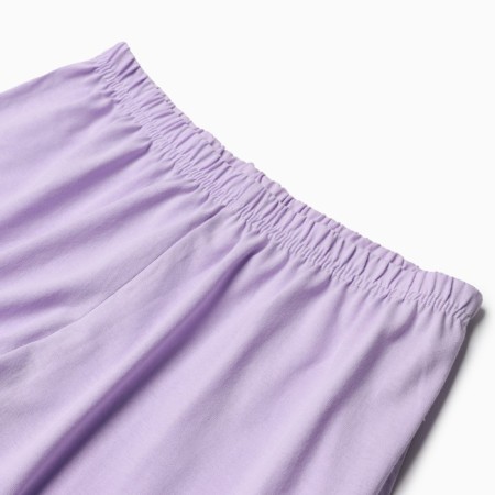Homemade set (T -shirt, shorts), lilac color/dragon, size 46-4