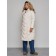 Coat insulated winter female, size 48, beige color