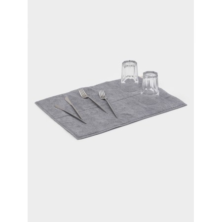 Drying rug of dishes “Loft”, 38 × 50 cm, microfiber, light-gray color-2