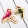 Wooden wooden magnets "Wild animals", set of 20 pcs.