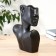 VAZ Coramics Table "Extraordinary Profile" H-28 cm, black