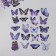 Stickers for creativity PLC PVC "Magic butterflies" set 40 pcs 9x10.5 cm