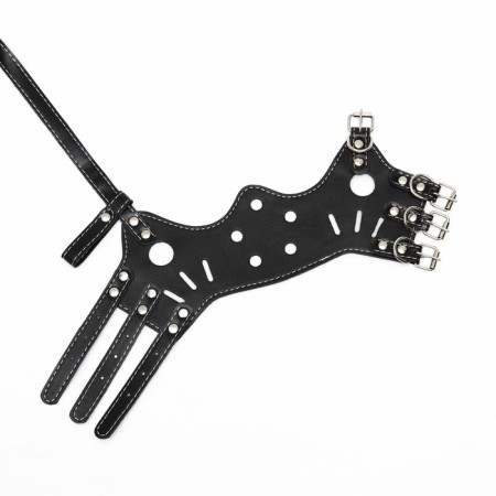 Pressed Little Muzzle adjustable, No. 3, DN 6.8 cm, ohm 21-28 cm, black-7