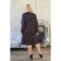 Women's dress, size 58, blue color, purple