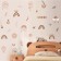 Sticker Plastic Interior Color "Pastel: Rainbow and Sun" 30x90 cm