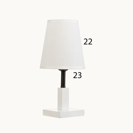 Table lamp "Cold" 1x40W E27 white 16x16x34cm-6